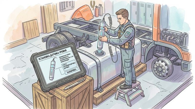 Стоимость установки датчика топлива